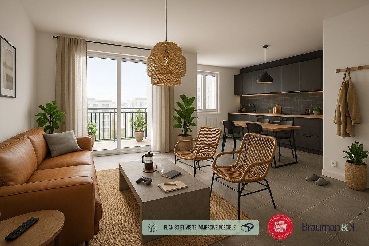 Appartement 3 pièces 59 m² · à Tours · 59 m² · 241 000 €