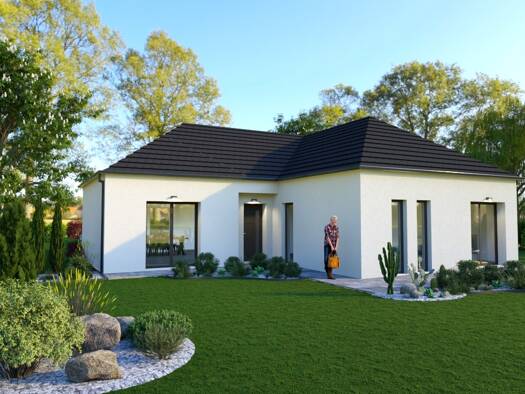 Terrain avec maison neuve à vendre 365 900 € 1 pièce 3 chambres 101,4 m² Villiers-le-Sec 95720