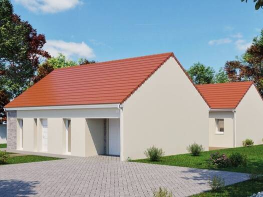 Terrain avec maison neuve à vendre 271 500 € 4 pièces 3 chambres 116 m² 584 m² de terrain Sarry 51520